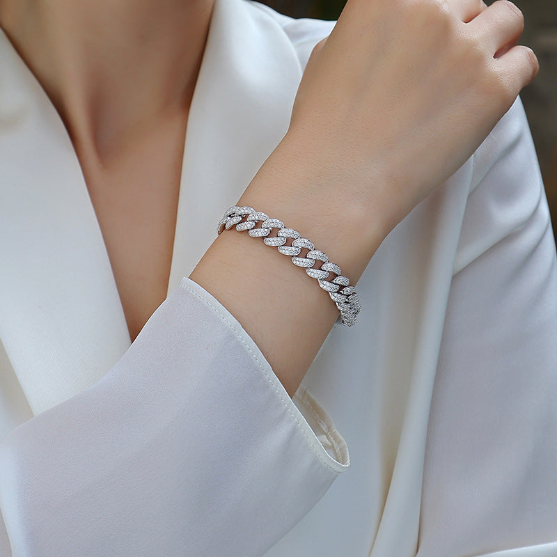 Model wearing the bracelet solo on the wrist.