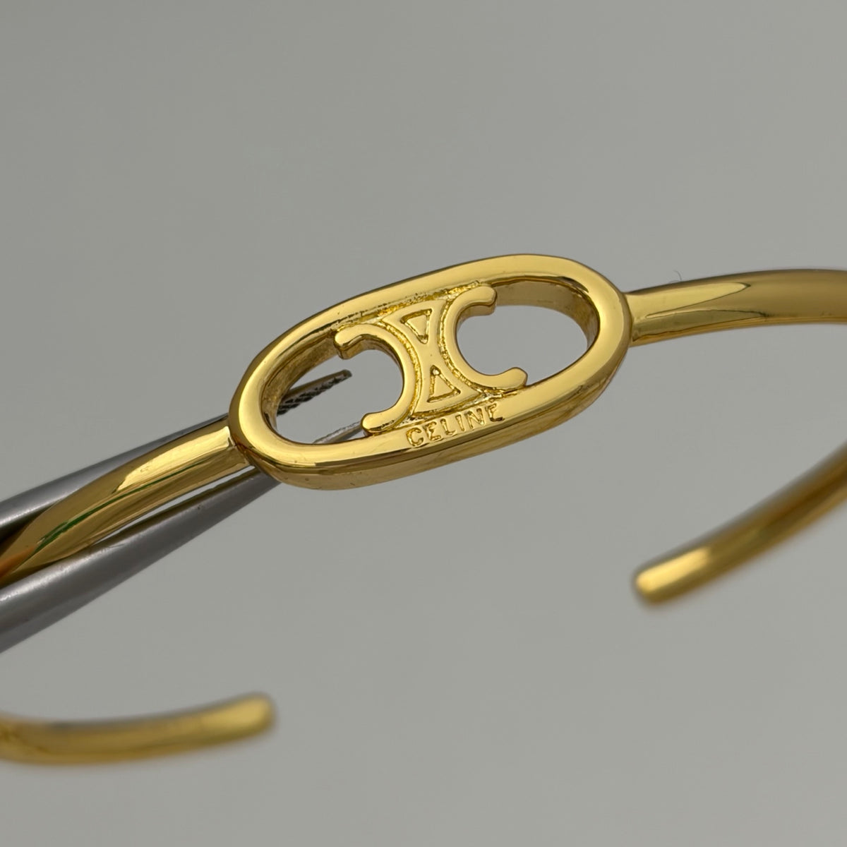 CELINE Triomphe "Pig Nose" Bracelet