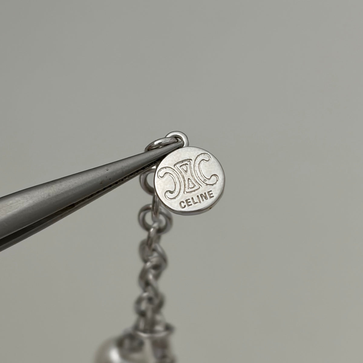 CELINE Triomphe Reversible Pearl Bracelet