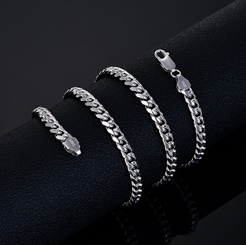 Cuban Link Chain 6mm 925 Sterling silver for man