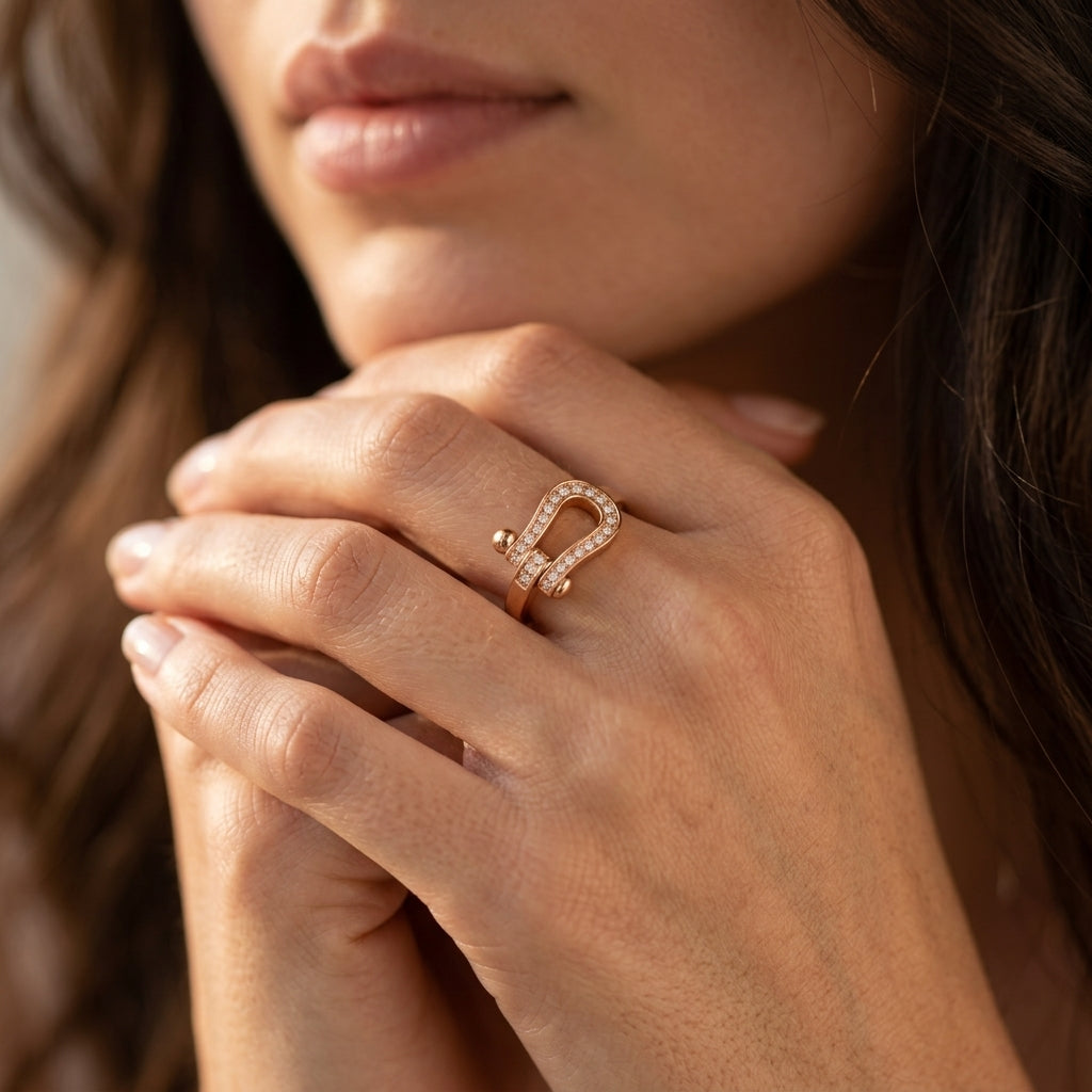 FORCE 10 RING Small model diamonds