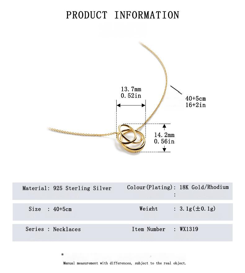 Nura Wrap S925 Sterling Silver Twisted Necklace - Zerra