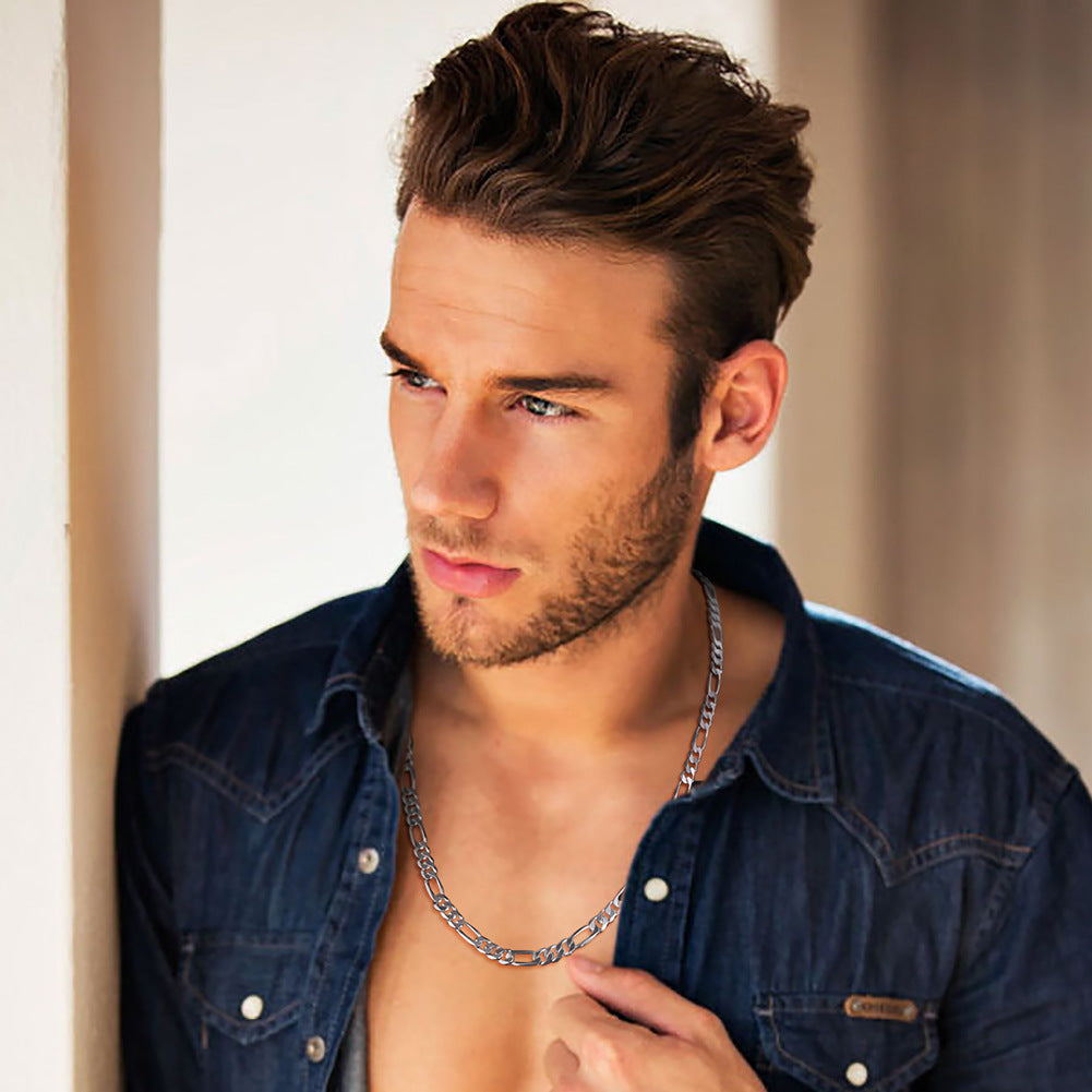 Female model wearing the necklace alone (with or without pendant).