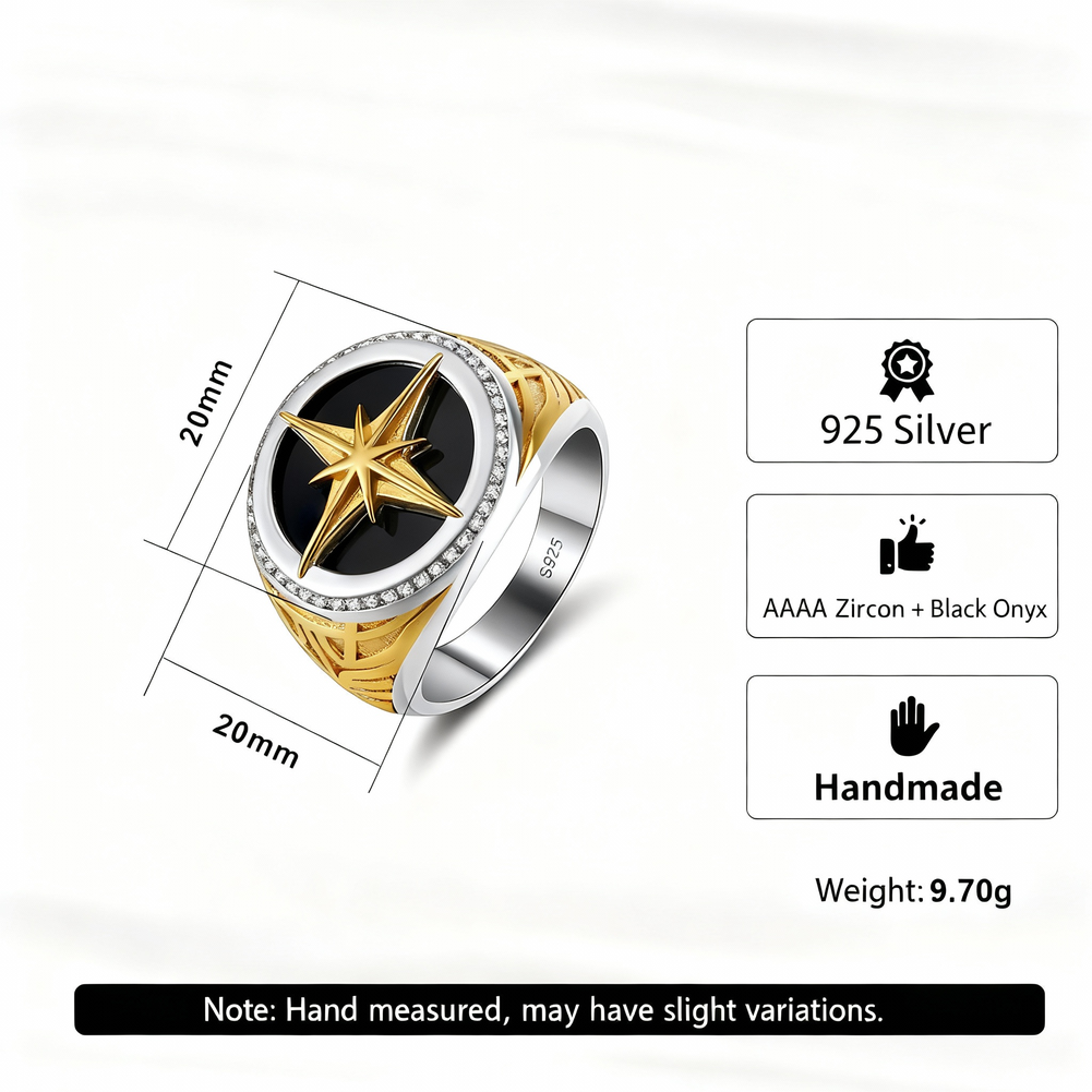 “Close-up of high-shine S925 silver men’s band reflecting light”