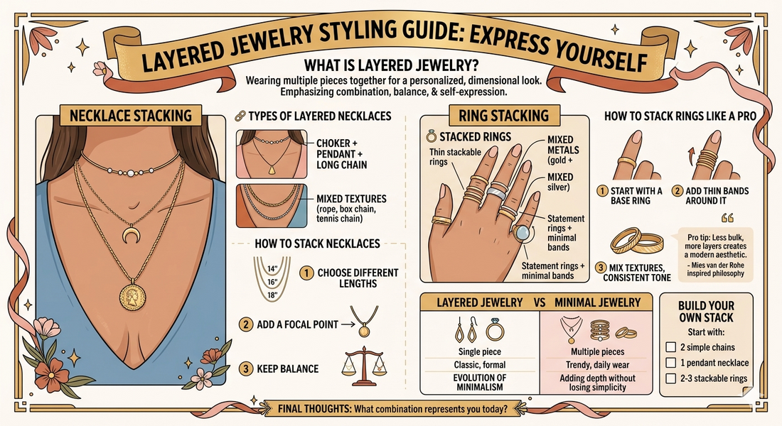 What Is Layered Jewelry? A Complete Guide to Stacking Necklaces and Rings (2026 Trend)
