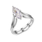 White gold 1.5ct marquise stacking set. Alt: “1.5ct Marquise Double Stacked Rings – White Gold.”