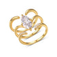 White gold 1.5ct marquise stacking set. Alt: “1.5ct Marquise Double Stacked Rings – White Gold.”