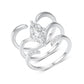 White gold 1.5ct marquise stacking set. Alt: “1.5ct Marquise Double Stacked Rings – White Gold.”
