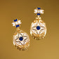“Époque Élégante” French Vintage Enamel Earrings