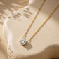 10K&14K&18K Gold Round Cut Lab Diamond Engagement  Pendant Necklace 5CT