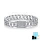 High-definition shot of the bracelet laid flat and fully extended on pure white.