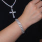 Model wearing the bracelet solo on the wrist.