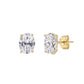 10k yellow gold 8x13mm oval cut lab-grown diamond stud engagement earrings pair on white studio background