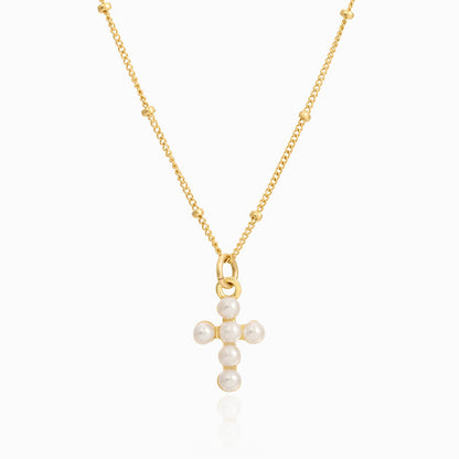 S925 Sterling Silver Cross Pendant Necklace on White Background