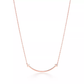 Small Tiffany T Smile Pendant necklace by Zerra Jewelry featuring a delicate gold T-shaped charm on a fine chain.
