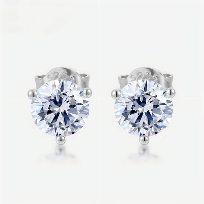 Classic 2.10ctw Round Brilliant Diamond Simulant Martini Studs Earring