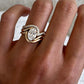  Yellow gold oval stacking set on neutral background. Alt: “2.5CT Oval Diamond Stacking Ring Set – 18K Yellow Gold.”