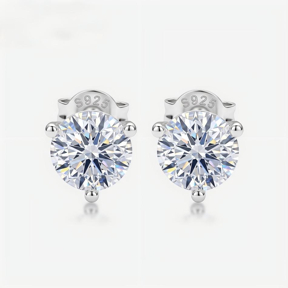 Classic 2.10ctw Round Brilliant Diamond Simulant Martini Studs Earring