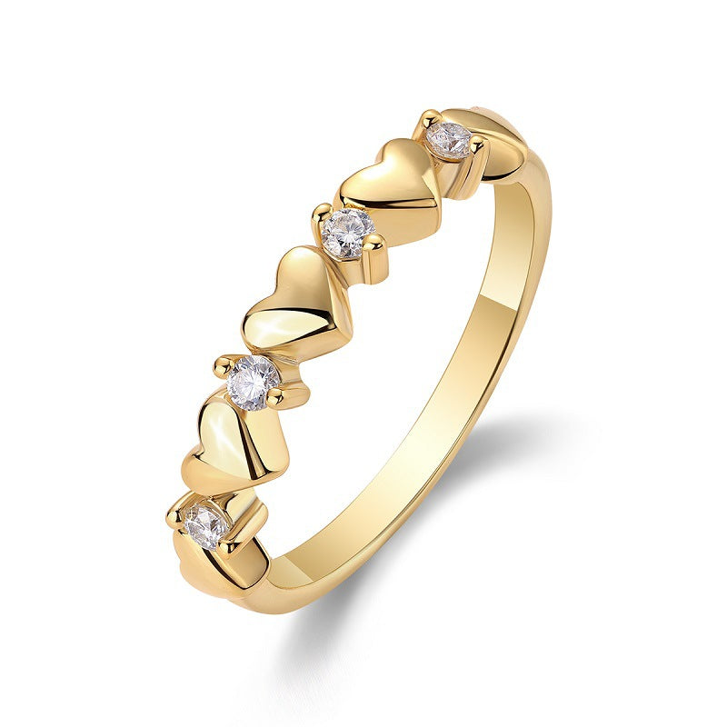 Moissanite Heart Ring | Romantic Gift