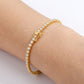 2mm Moissanite Tennis Bracelet  | 18K Gold Plated
