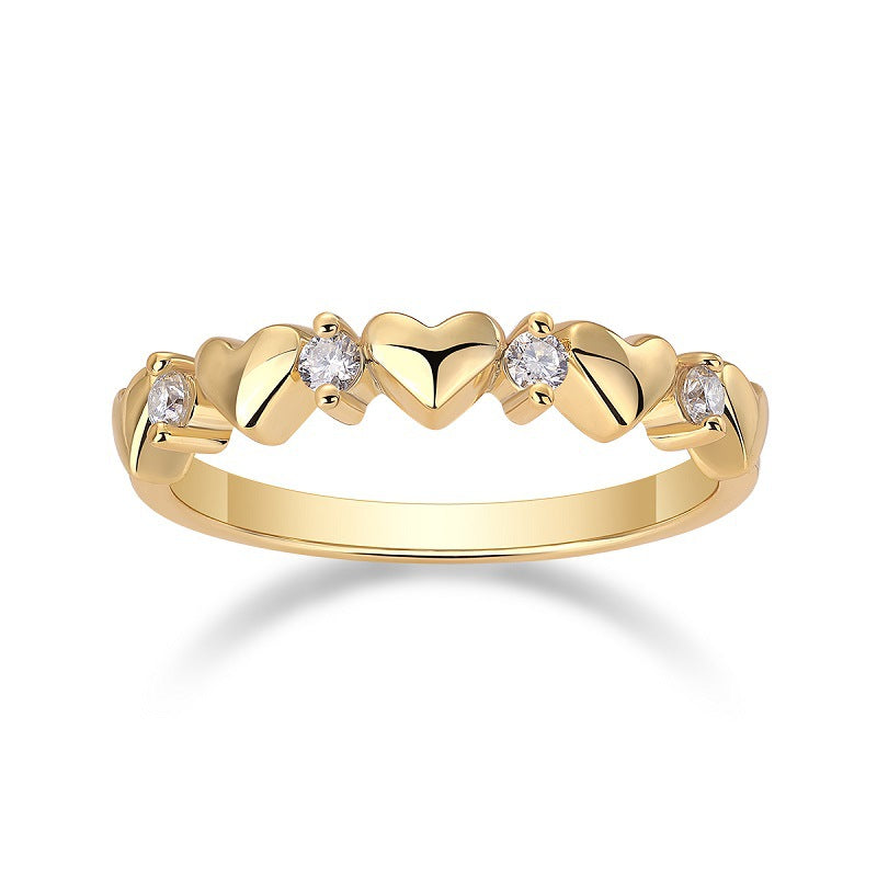 Moissanite Heart Ring | Romantic Gift