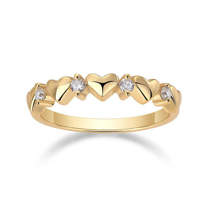 Moissanite Heart Ring | Romantic Gift