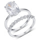 Yellow gold 4.5ct oval stacking set on neutral background. Alt: “4.50ct Oval Diamond Stacking Set – 18K Yellow Gold.”