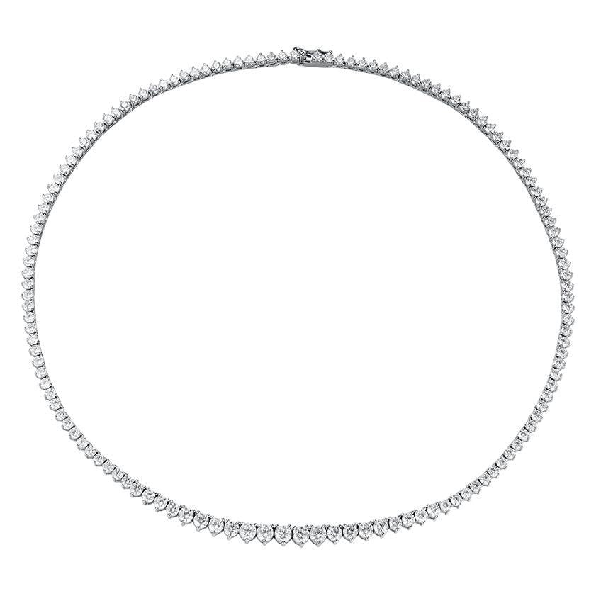 High-definition shot of the necklace laid flat and fully extended on pure white background.