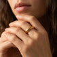 CELINE Paris engraved gold band ring