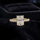 10K Gold 2CT Radiant Cut Lab-GrownDiamond Engagement Ring