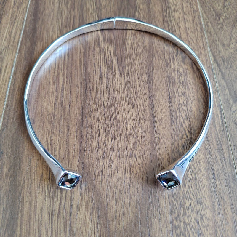 UNOde50 Necklace with black crystal
