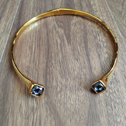 UNOde50 Necklace with black crystal