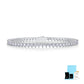 18K Yellow Gold Moissanite Tennis Bracelet.”