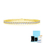 18K Yellow Gold Moissanite Tennis Bracelet.”