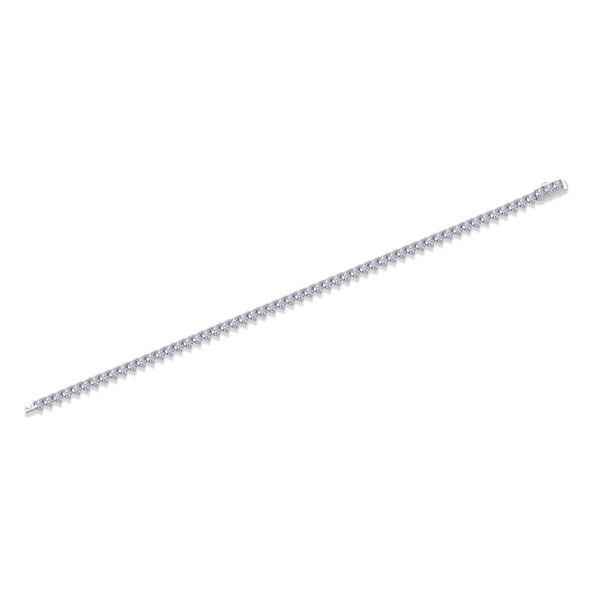 18K Yellow Gold Moissanite Tennis Bracelet.”