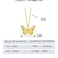 Pendant Size and Chain Length Chart for Butterfly Necklace