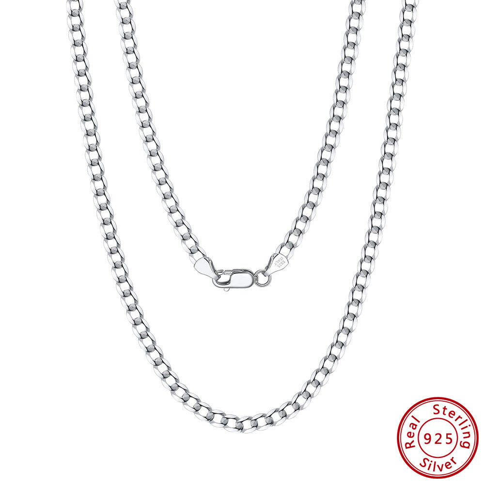 High-definition shot of the necklace laid flat and fully extended on pure white.