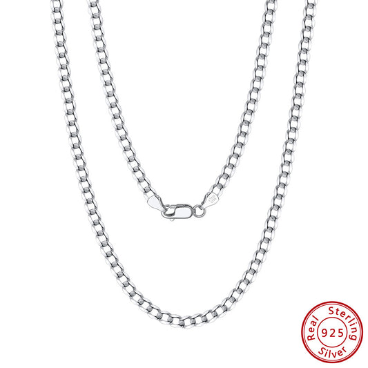 High-definition shot of the necklace laid flat and fully extended on pure white.