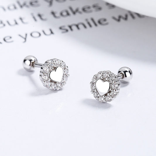 Gold-plated CZ studs on neutral background. Alt: “925 Sterling Silver Earrings with Zircon and Gold Plating – Studs.”