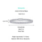 Sterling Silver Four-Prong Moissanite Tennis Bracelet