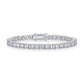 Sterling Silver Four-Prong Moissanite Tennis Bracelet