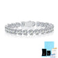 Bracelet styled with romantic or Valentine's accents. Alt: “Wear Your Heart: Styling Heart Cut Moissanite Bracelet.”