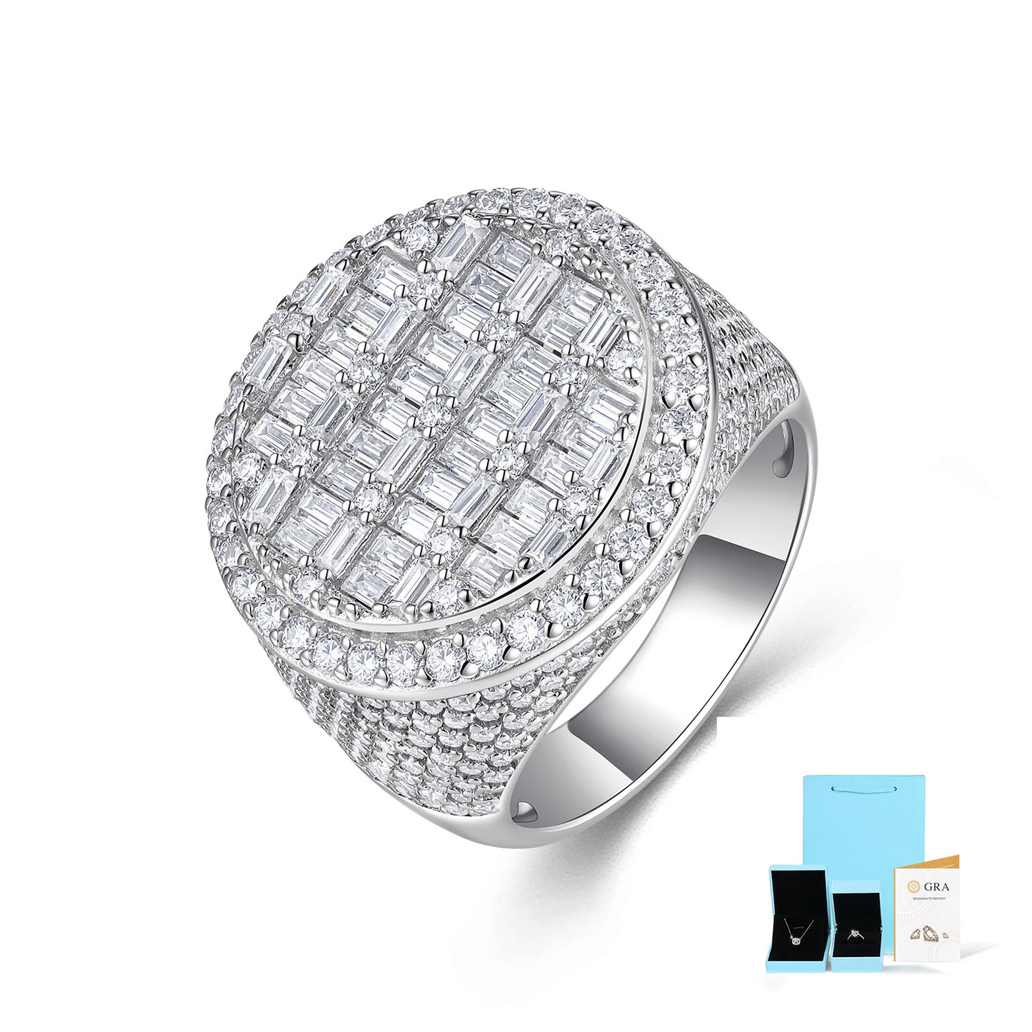 High-definition shot of the ring isolated on pure white.