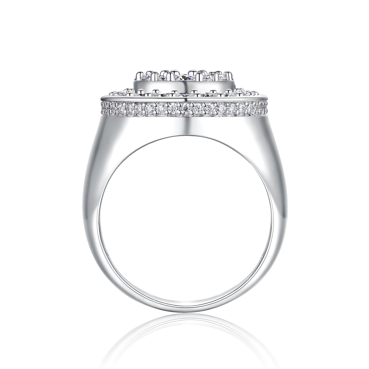 High-definition shot of the ring isolated on pure white.