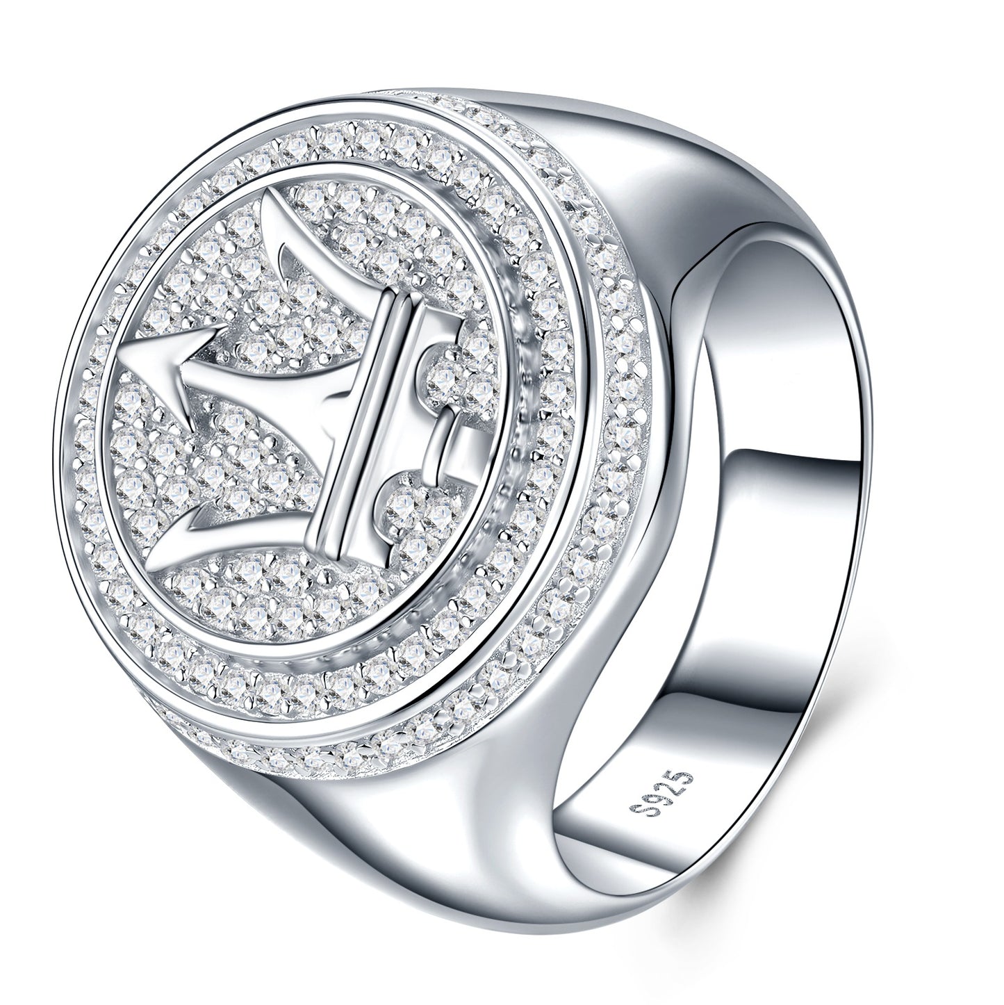 High-definition shot of the ring isolated on pure white background.