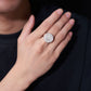 Male model wearing the ring on finger.