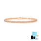 Sterling Silver Moissanite Tennis Bracelet – Rhodium Finish