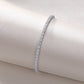 Sterling Silver Moissanite Tennis Bracelet – Rhodium Finish