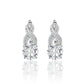  Yellow gold 10mm infinity moissanite studs on neutral background. Alt: “10mm Pavé Infinity Moissanite Earrings – 18K Yellow Gold.”