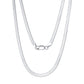 High-definition shot of the necklace laid flat and fully extended on pure white.